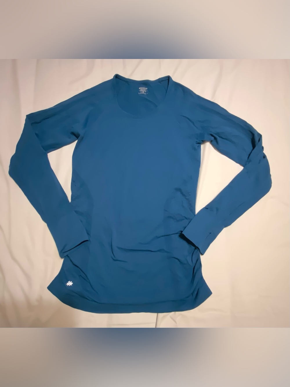 Athleta Blue Long Sleeve Active Running Top